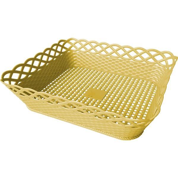 ตะกร้าหวายเล็ก 12 ใบ สีครีม ขนาด 22x27x6.5 ซม ตะกร้าใส่ผักและอเนกประสงค์ รูปทรงสี่เหลี่ยม (รหัส334/1)