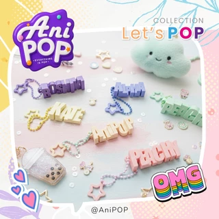 พวงกุญแจชื่อ 3 มิติ · ฟอนต์เรียบหรู · AniPoP Smart · เปลี่ยนชื่อ-เลือกสีได้ · ของขวัญรับปริญญา · Name Keychain [K001A]