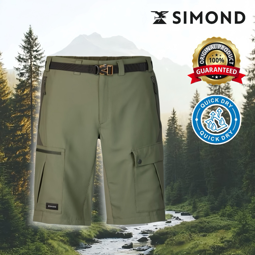 กางเกงเดินป่าขาสั้นสำหรับผู้ชาย รุ่น MT500 (สีกากี) FORCLAZ/SIMOND