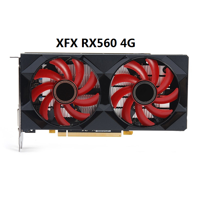 🔥เดสก์ทอป คอมพิวเตอร์  การ์ดจอ XFX RX560 4G ถอดชิ้นส่วน มือสอง