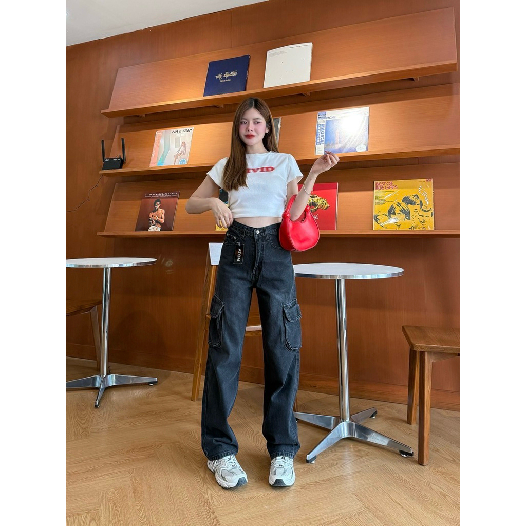 กางเกงยีนส์Cargo AT7085ทรงสวย - รูปที่ 5