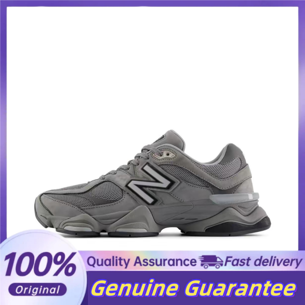 NB 9060 รองเท้าวิ่งแบบหุ้มข้อต่ำสำหรับผู้ชายและผู้หญิง สีเทา