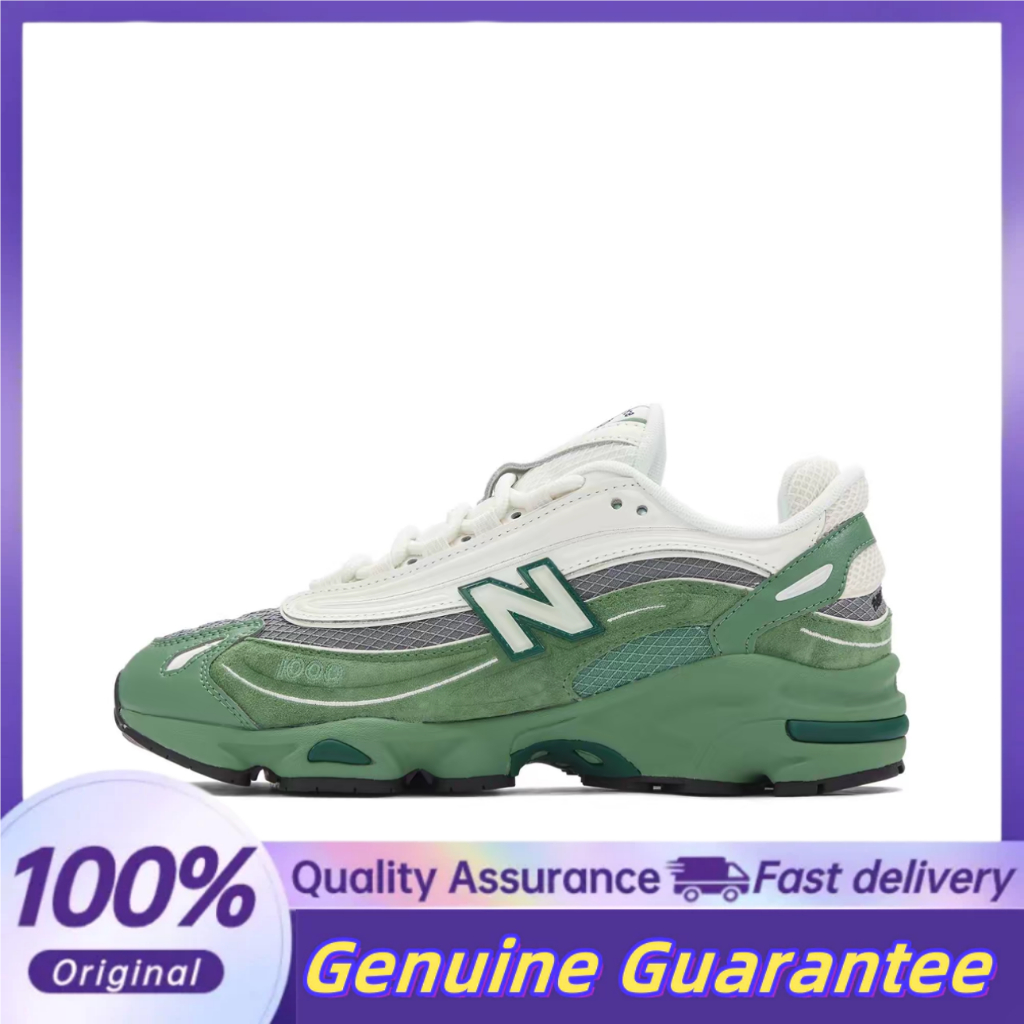 NB 1000 รองเท้าวิ่ง unisex สีเขียวและสีขาว M1000MA