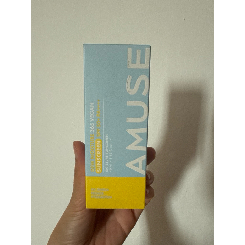 ของใหม่ AMUSE Dew Moisture 365 Vegan Sunscreen ครีมกันแดดเกาหลี