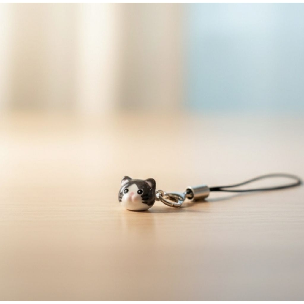 แมว จี้แมว สายคล้องโทรศัพท์แมว สายคล้องเคส พวงกุญแจตกแต่งสายคล้องโทรศัพท์มือถือโทรศัพท์