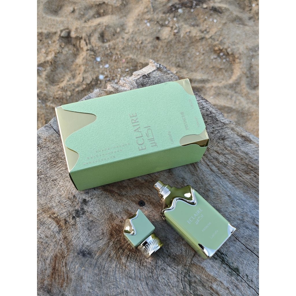 Lattafa Eclaire Pistache EDP 100 มล. คือน้ำหอมกลิ่นครีมมี่ที่หอมหวานน่าลิ้มลอง โดดเด่นด้วยกลิ่นพิสตา