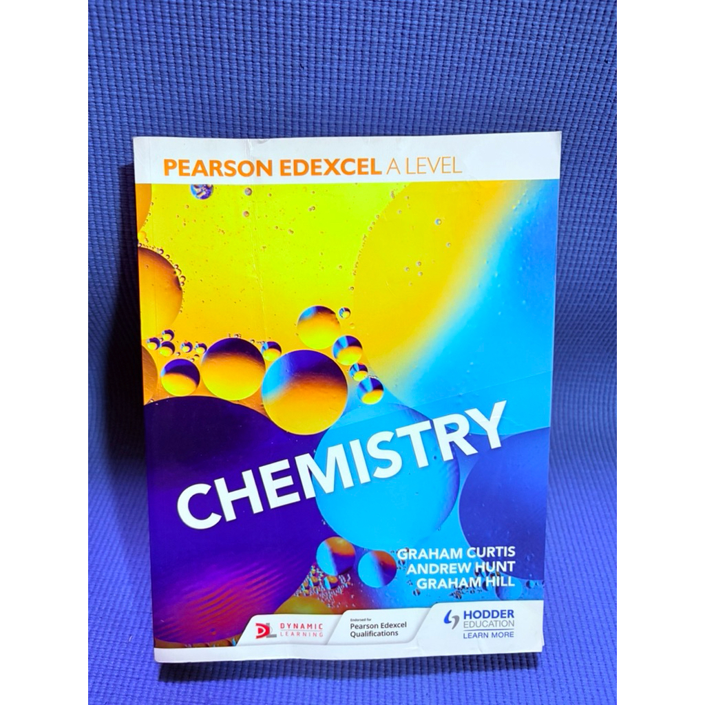 PEARSON EDEXCEL A LEVEL CHEMISTRY ไม่มีจดมือ2ตำหนิปก