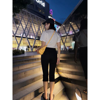 พร้อมส่ง 🖤 carpi Pants สกินนี่ ปลายขา Kendel ผ่าข้างเล็กๆ #เอวสูง #8801