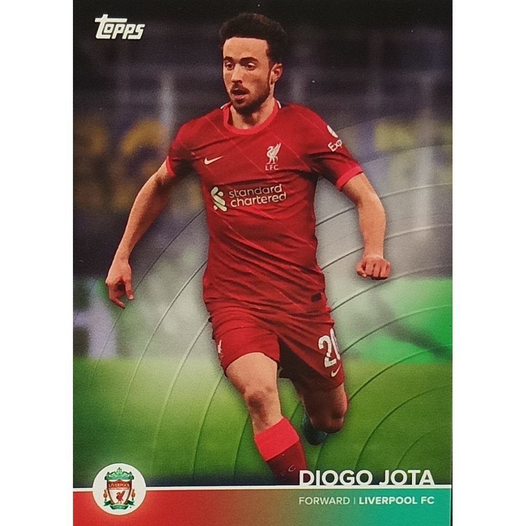 Card Diogo Jota Liverpool FC 2021/2022 Team Set Topps 21/22