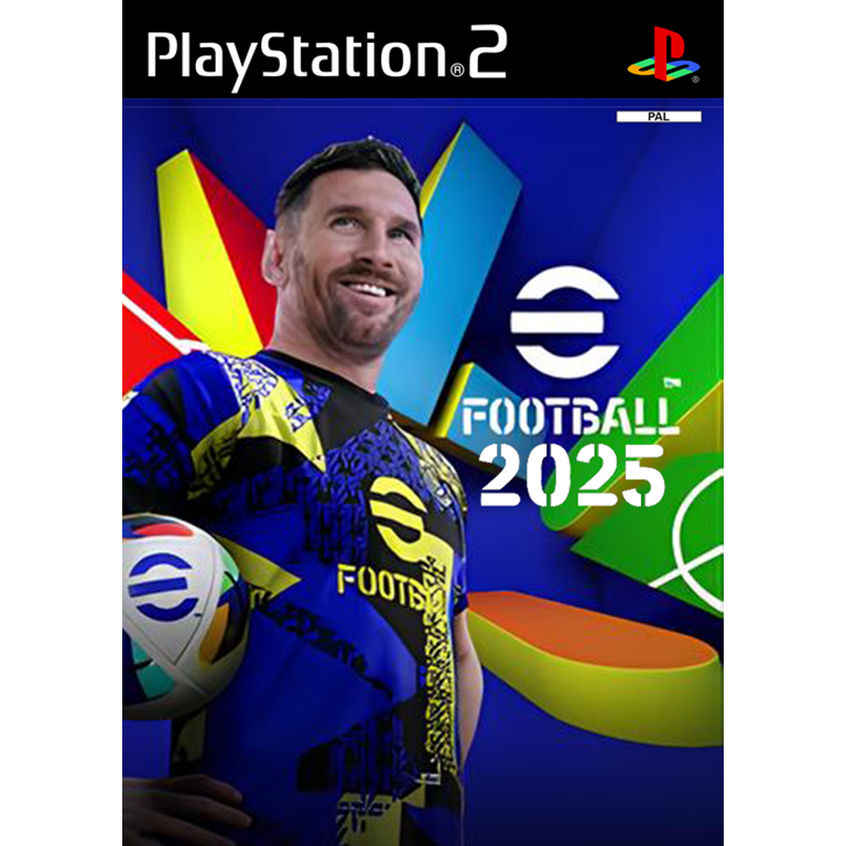 PES2025 Efootball Pro Evolution PS2 แผ่นเกมps2 แผ่นไรท์ เกมเพทู เกมบอลpesล่าสุด pes25