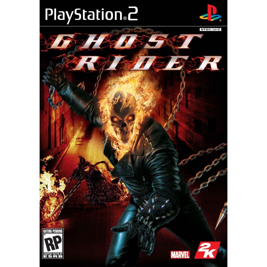 แผ่นเกม Ghost Rider ps2 แผ่นไรท์ แผ่นเกมPS2 เกมเพทู แผ่นplay2 ps2