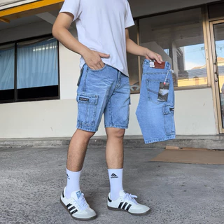 กางเกงยีนส์คาโก้ขาสั้น6กระเป๋าMICORO Jeans( มี 5 สี)