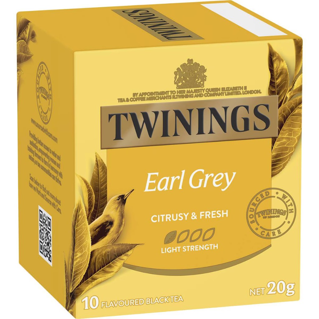 ทไวนิงส์ ชาเอิร์ลเกรย์ 10 ซอง นำเข้าจากออสเตรเลีย/Twinings Earl Grey Tea Bags 10 Pack (Individually wrapped)
