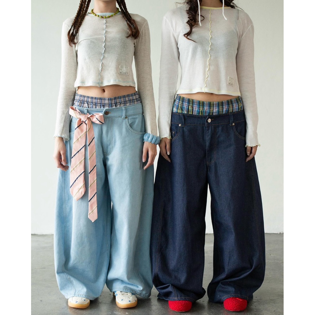 BALLADS Freddie baggy jeans กางเกงยีนส์ขายาวเอวต่ำ