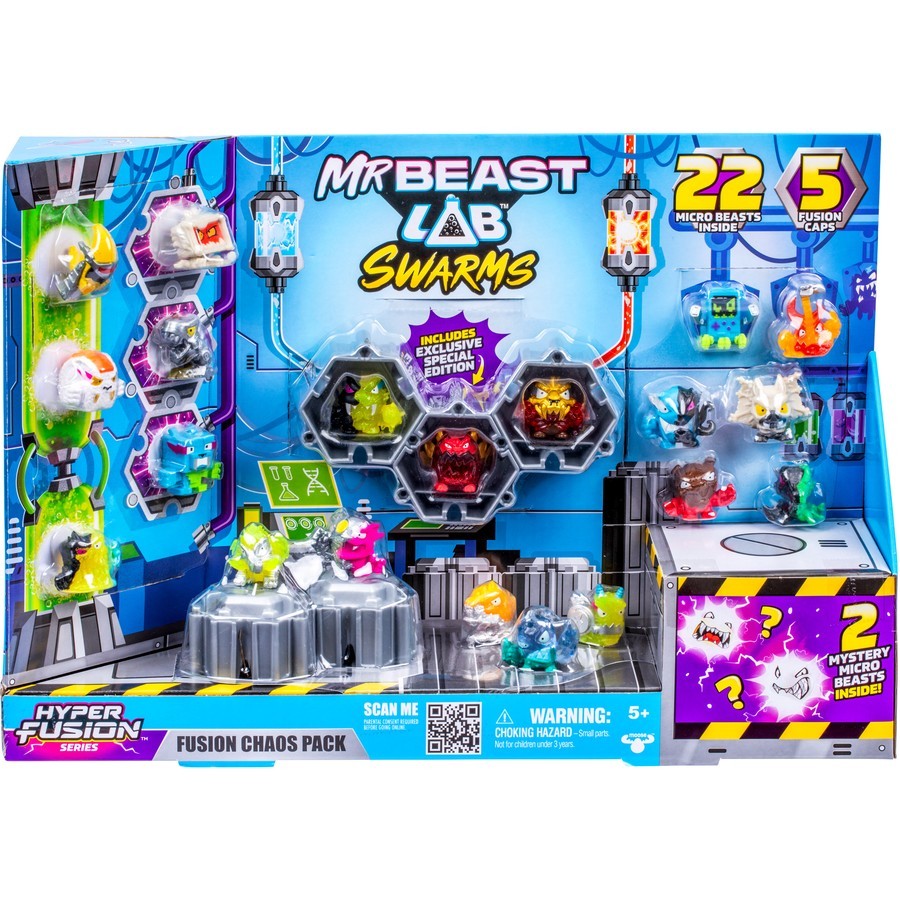 ชุดใหญ่ MrBeast Lab Swarms Fusion Chaos Pack พร้อมบีสถึง 24 ตัว! ออกใหม่ล่าสุด