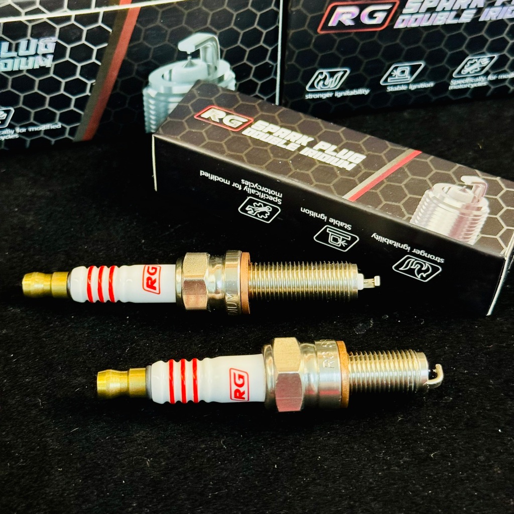 หัวเทียนแต่งRG DOUBLE IRIDIUM ไฟแรง นิ่ง เสถียรแบบเห็นได้ชัดจุดระเบิดแบบDOUBLEสำหรับรถแรงโดยเฉพาะ#RG (ราคาต่อ1หัวค่ะ) ราคา ถูกที่สุด ดีลบีเคเค แกลเลอรีภาพที่ 3