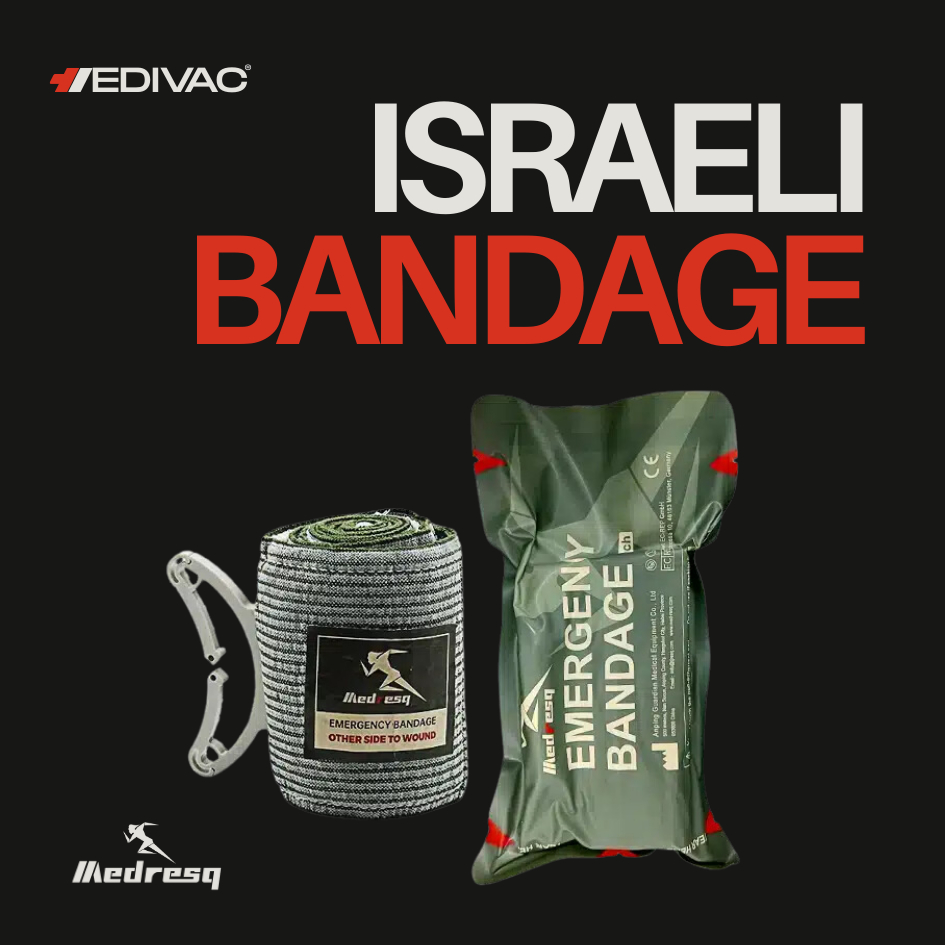 Medresq | ผ้าพันแผลฉุกเฉินแบบมีตัวล็อค Israeli Bandage 4"