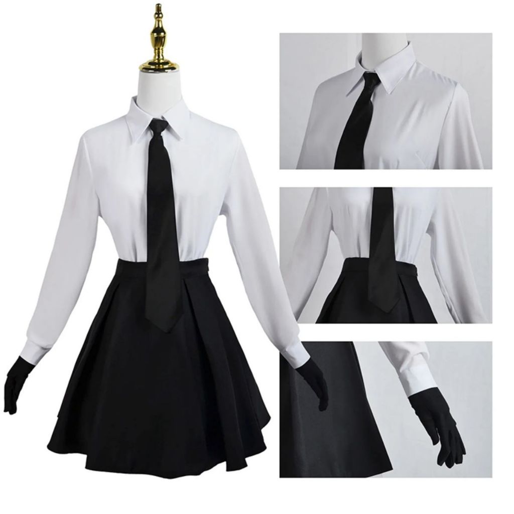 Akiko Yosano คอสเพลย์ อนิเมะ Bungo Stray Dogs เครื่องแต่งกายคอสเพลย์ วิก ชุดฮัลโลวีนสำหรับผู้หญิง