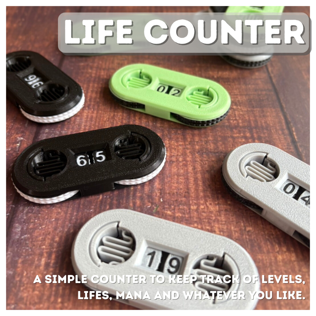 Life Counter เสียงคลิกสุดฟิน!  for D&D miniatures [Made to order ส่งพัสดุภายใน 1-3 วัน]
