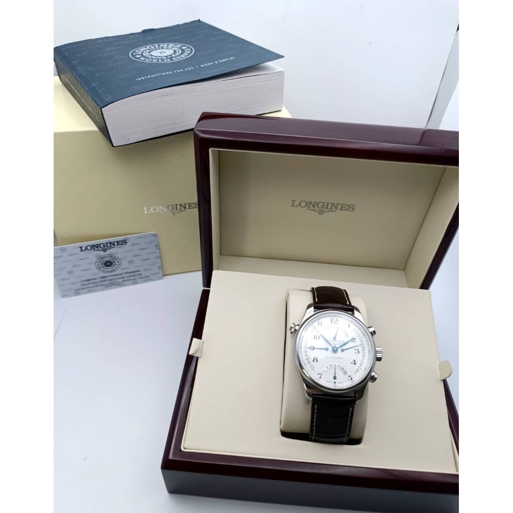 มือสอง พร้อมใช้ Longines - L2.717.4.78.5Master Collection 44 RetrogradeStainless SteelArabic Numeral