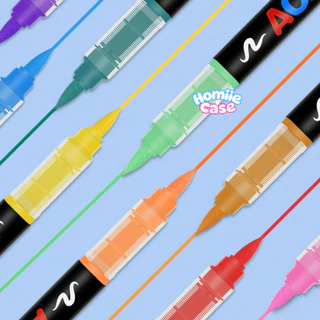 (พร้อมส่ง🇹🇭) ปากกาอะคริลิค แบบแยกแท่ง หัวพู่กัน GuangNa GN.8101 BRUSH Acrylic Marker แท่งเดี่ยว เฉดสีเยอะ