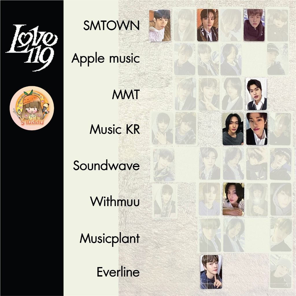 [พร้อมส่ง] RIIZE Photocard - Love 119 <LUCKY DRAW EVENT>