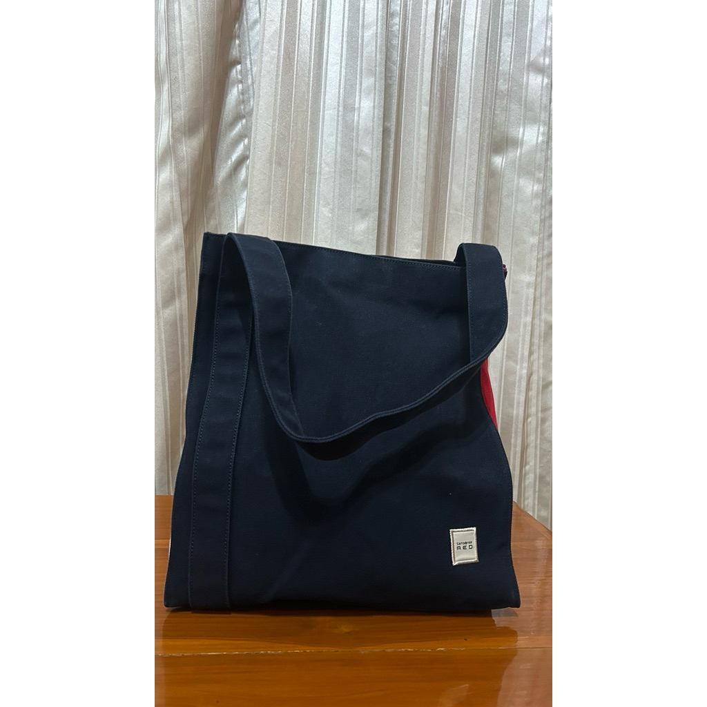 กระเป๋าผ้าแคนวาสsamsoniteงานดีมือสอง