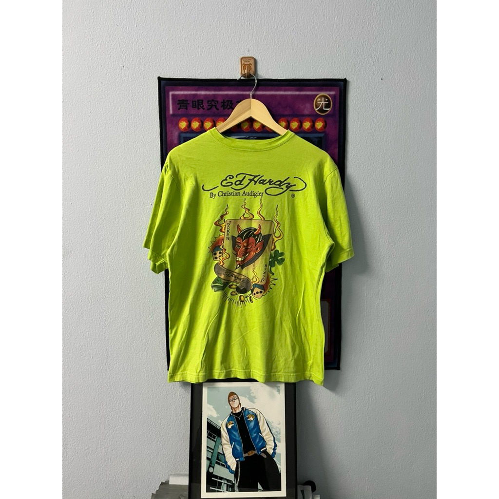 Ed hardy joker lime green🃏