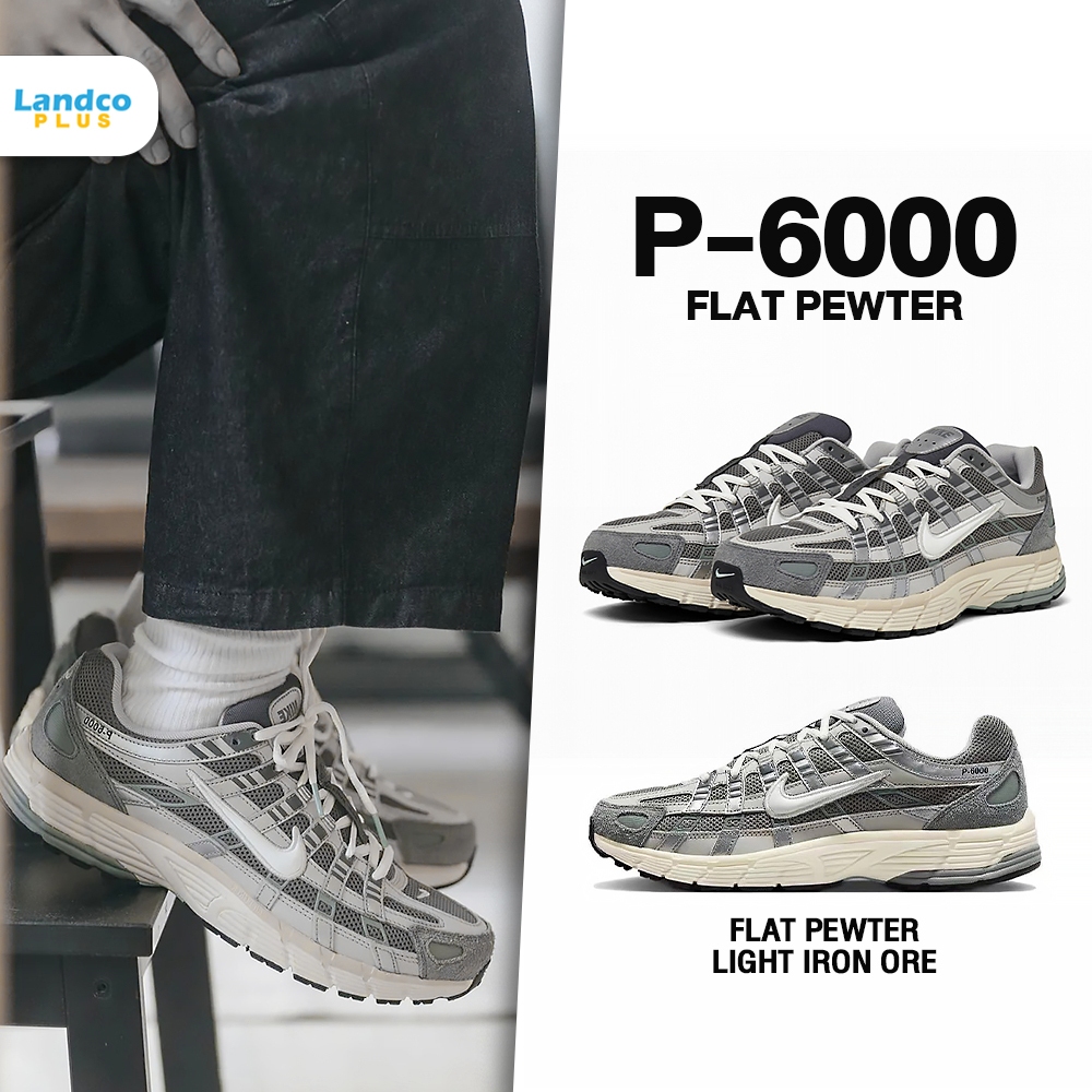Nike ไนกี้ รองเท้าผ้าใบ ND UX P-6000 Flat Pewter FN7509-029 (4700)