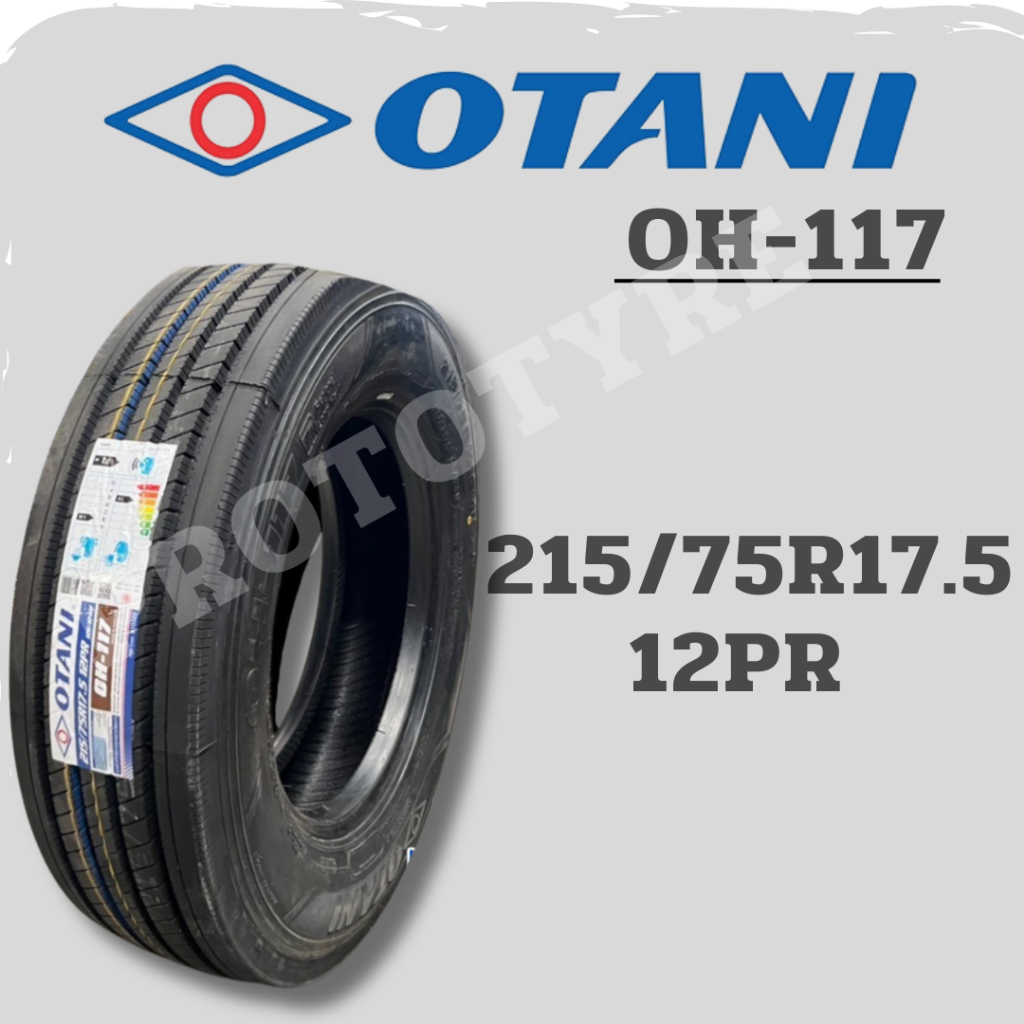 ยางรถบรรทุกเรเดียล 215/75R17.5 12PR ยี่ห้อ OTANI รุ่น OH-117