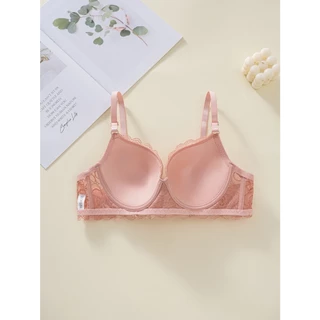 009# AD Bra เสื้อในมีโครง บราลูกไม้ทั้งตัว ไซส์ใหญ่ ฟองบาง 3ตะขอใช้งาน คัพC ชุดชั้นในผู้หญิง พร้อมส่ง