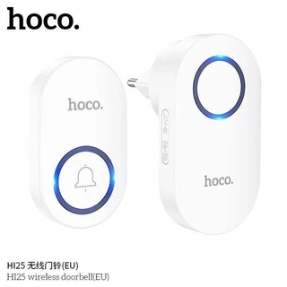 HOCO HI25 HI26 กริ่งไร้สาย ไม่ใช้ถ่าน ไม่ต้องเดินสายไฟ ระยะ 150 เมตร 60 ริงโทน ออดประตู กริ่งประตู