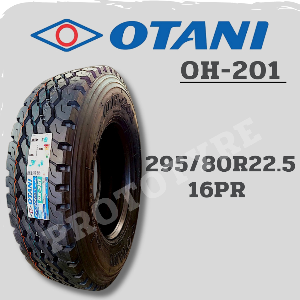 ยางรถบรรทุกเรเดียล 295/80R22.5 16PR ยี่ห้อ OTANI รุ่น OH-201
