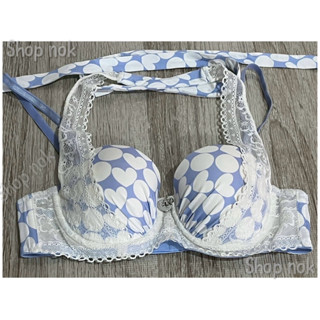 วาโก้ เสื้อชั้นในเสริมโครง ฟองน้ำบาง ผูกคอ (ตัดป้ายมือ1) รหั…