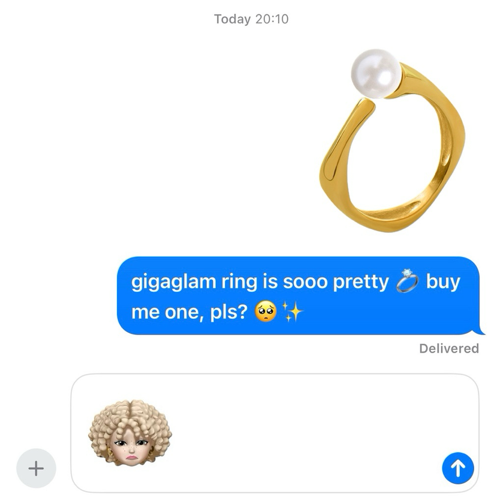 gigaglam pearlet ring | แหวนไข่มุกไม่ลอก ไม่ดำ