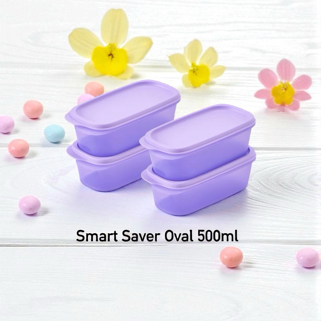 กระปุกทรงรี Tupperware รุ่น Smart Saver Oval (1ใบ) ขนาด 500ml//1.1L