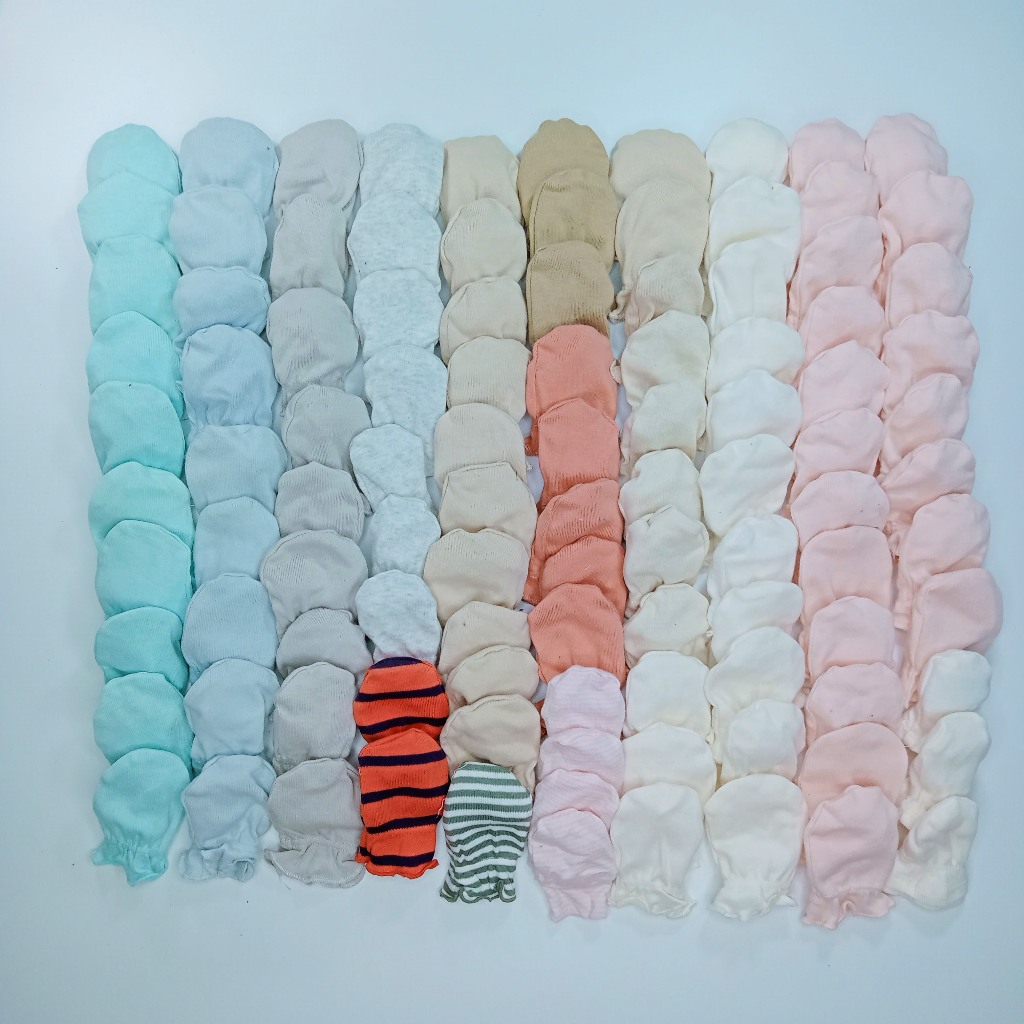 ถุงมือเด็กแรกเกิด P 0-3 เดือน ผ้าคอตต้อน สินค้าพร้อมส่ง