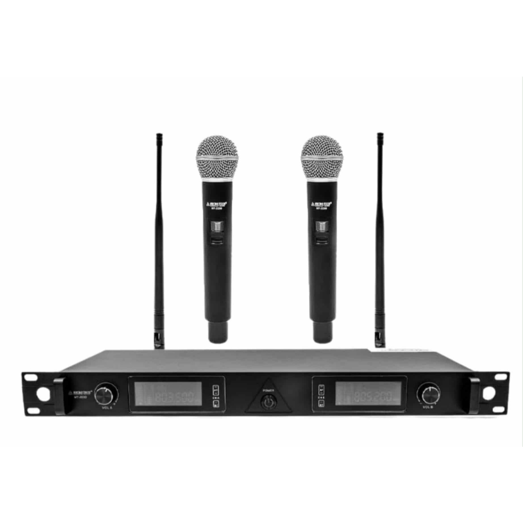 MICROTECH MT-333D ไมค์ลอยมือถือคู่UHF ไมค์โครโฟน ไมค์ลอยคู่แบบมือถือ ความถี่ กสทช ใหม่