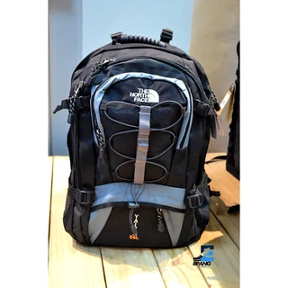 กระเป๋าเป้ กระเป๋า"TNF"สะพายหลังใส่สัมภาระ สีเทาคาดดำขนาด 55L สินค้ามีพร้อมส่ง