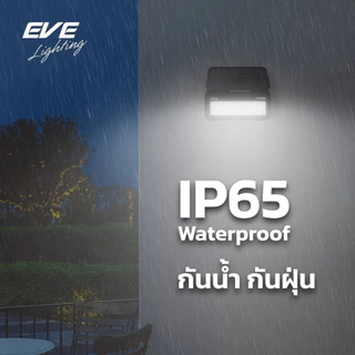 โคมติดผนังโซล่าเซลล์แอลอีดี รุ่นไบร์ท เปลี่ยนแสงได้ 3 สี มีMotion Sensor 50 วัตต์ EVE P65