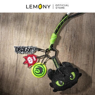 LEMONY พวงกุญแจตุ๊กตาเขี้ยวกุด ขนาด 6 ซม. Universal How to Train Your Dragon Collection