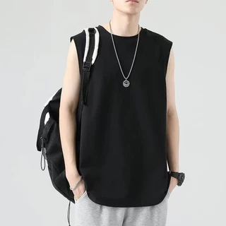 BU เสื้อกล้ามผู้ชาย เทรนด์แฟชั่นสำหรับผู้ชายกีฬาและออกกำลังกายเสื้อกล้ามสายเดี่ยว