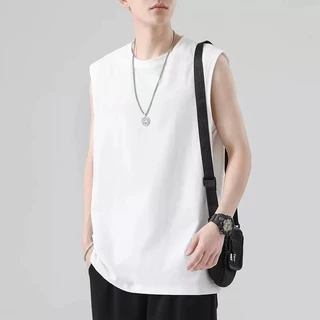 BU เสื้อกล้ามผู้ชาย เทรนด์แฟชั่นสำหรับผู้ชายกีฬาและออกกำลังกายเสื้อกล้ามสายเดี่ยว
