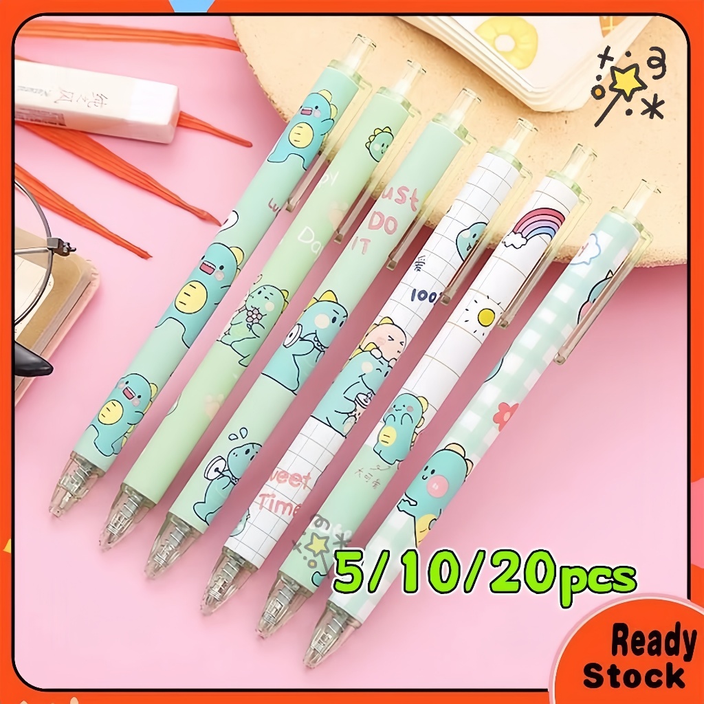 5/10/20🖋️ปากกาเจล อุปกรณ์เครื่องเขียนนักเรียน ลายการ์ตูนน่ารักๆ 0.5mm สำหรับเขียน ปากกาเจล🖋️