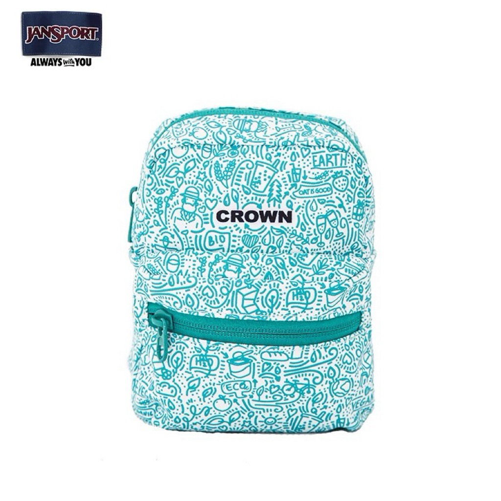 พร้อมส่ง🩵กระเป๋า JanSport แท้💯 กระเป๋าคลัทช์ กระเป๋าจิ๋ว สีฟ้า