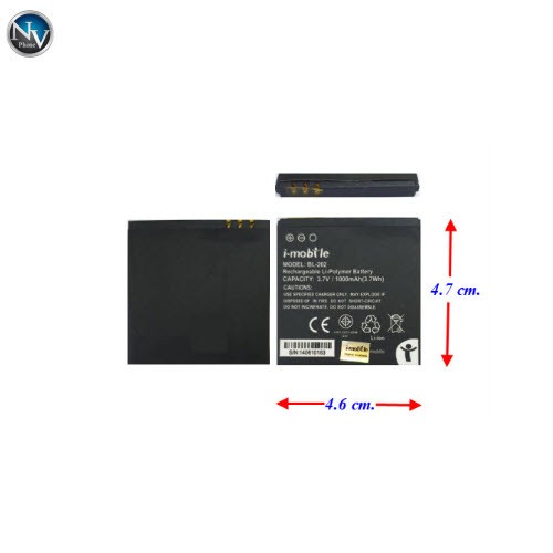 แบตเตอรี่ i-mobile Hitz 15 (BL-202) แท้ 4.6x4.7 cm. 1000 mAh.