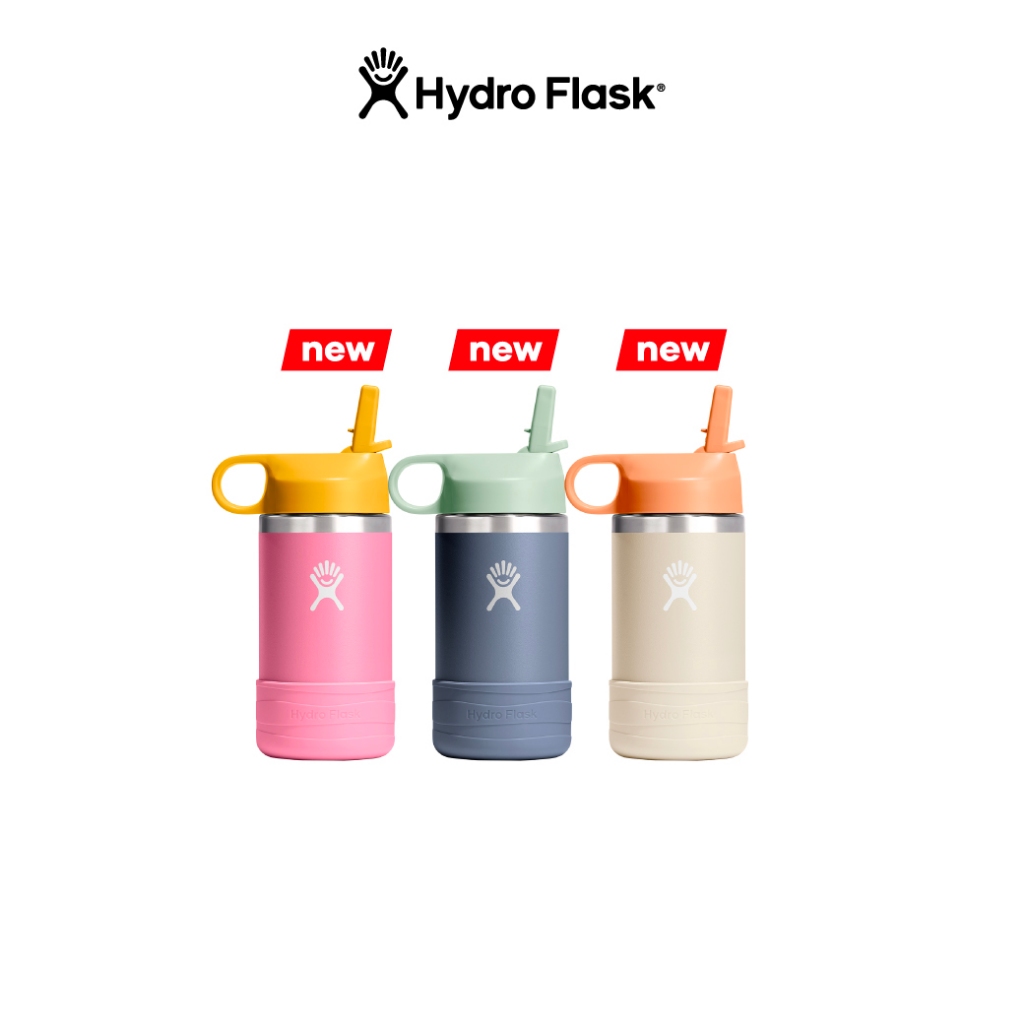 HYDRO FLASK WIDE MOUTH KIDS WITH FLEX STRAW CAP 12 OZ กระติกน้ำ เก็บความเย็น เก็บความร้อน เก็บอุณหภูมิ
