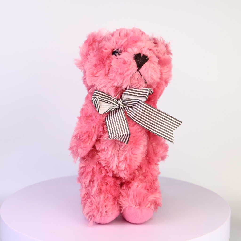 พวงกุญแจตุ๊กตาหมี Teddy Bear สีชมพู