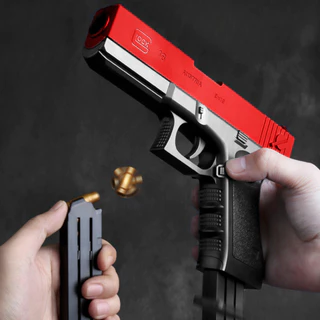 ปืนของเล่นเด็ก กล๊อค Glock ปืนคัดปลอก ของเล่นเด็ก ยิงได้ ถอดได้ กระสุนโฟม นุ่ม ปลอดภัยไม่มีอันตราย พร้อมส่ง