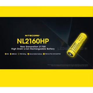 2025 NITECORE ไฟฉายคาดศีรษะ NL2160HP 3.6V 21700 แบบชาร์จไฟได…